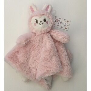 NEW Oobles Baby Lovey Pink Girl Infant Plush Comfort Toy Security Blanket Danbar